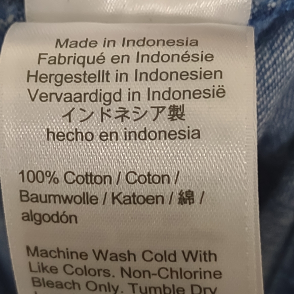 J Crew Denim Dress Size Medium Blue Jeans Long Sleeve 100% Cotton Lightweight - Picture 10 of 10